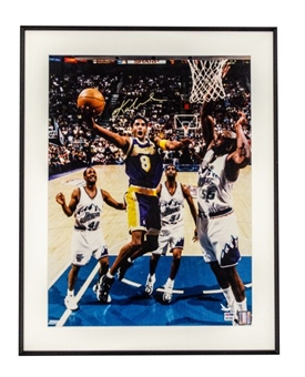 Kobe Bryant Signed & Framed #8 16x20 LA Lakers Photo